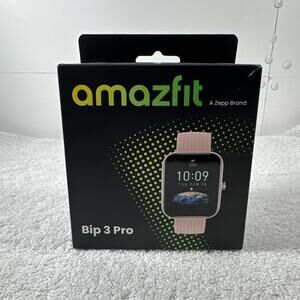 Amazfit Bip 3 Pro Smart Watch Fitness Tracker, Brand New Sealed Cream